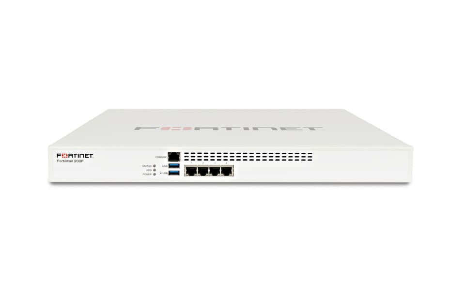 FortiMail 200F email security gateway appliance