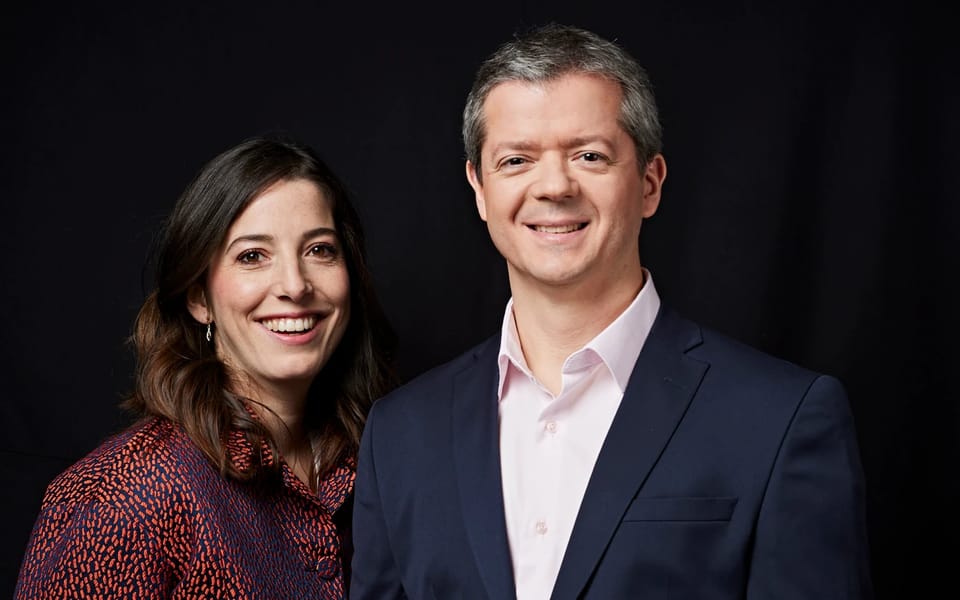 Eléonore Crespo and Romain Niccoli, co-founders and co-chief executives of Pigment