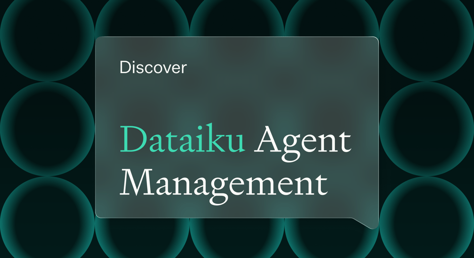 Dataiku’s press image for the launch of Agent Management