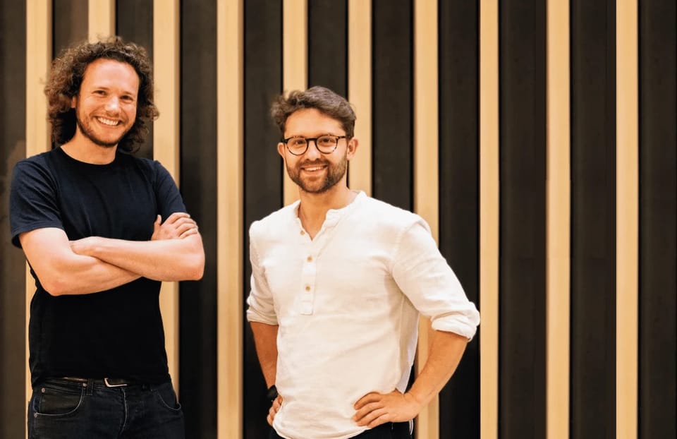 Karl Bach, chief executive, and Archy de Berker, chief technology officer, co-founders of Axle Energy