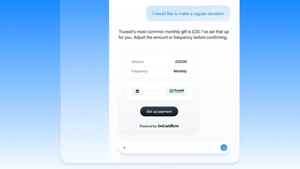 An AI agent checkout