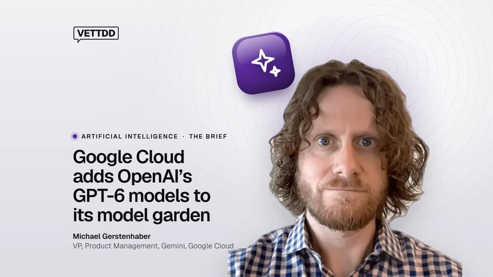 Michael Gerstenhaber, vice-president of product management for Gemini at Google Cloud