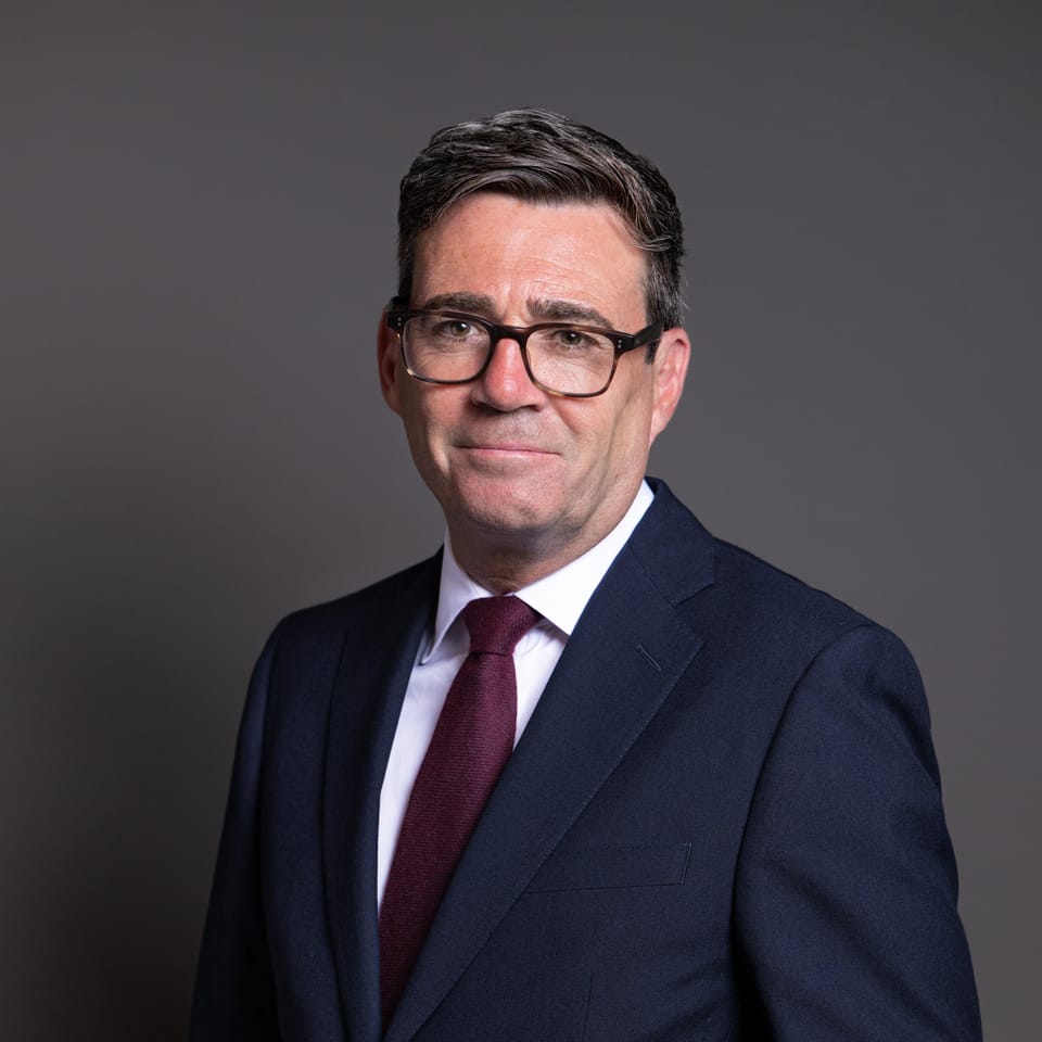 Andy Burnham, prime minister, official parliamentary portrait