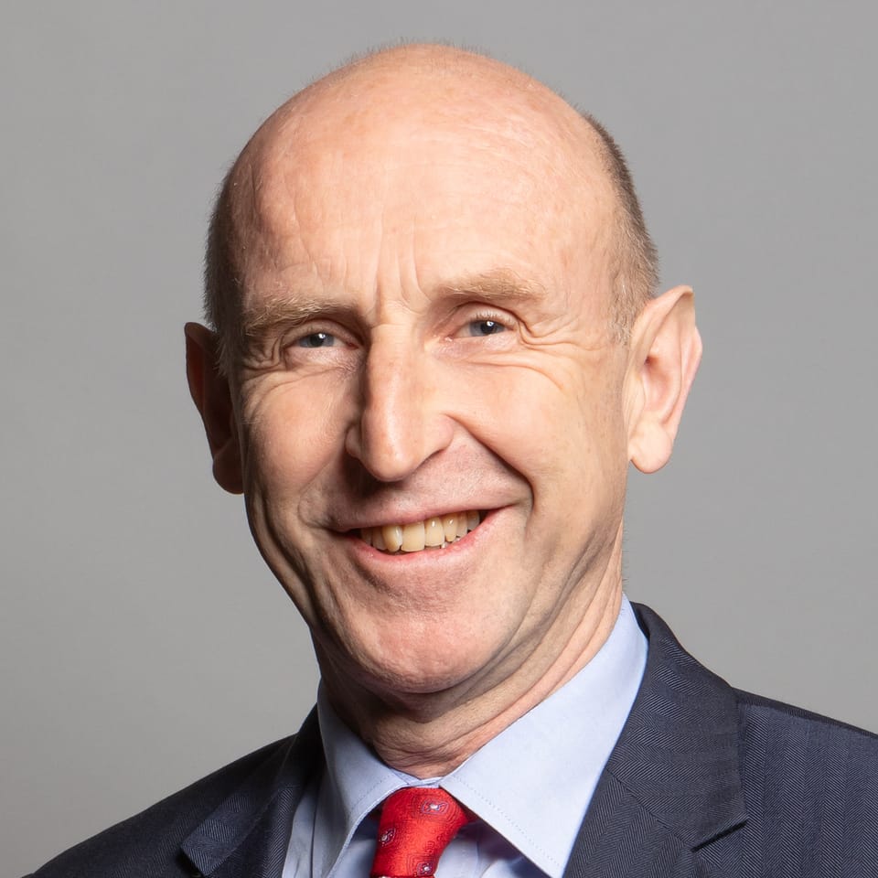 John Healey, chancellor of the exchequer, official parliamentary portrait