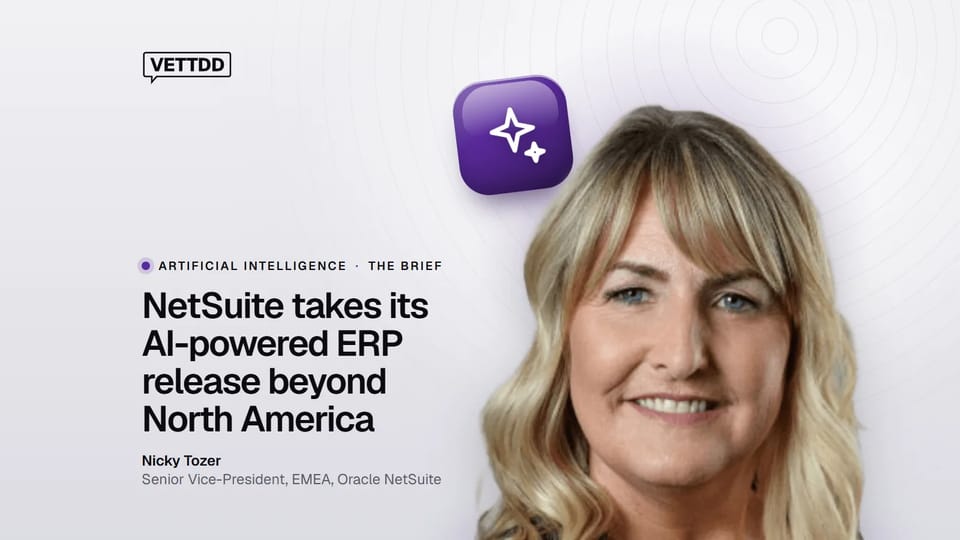 Nicky Tozer, senior vice-president for EMEA at Oracle NetSuite