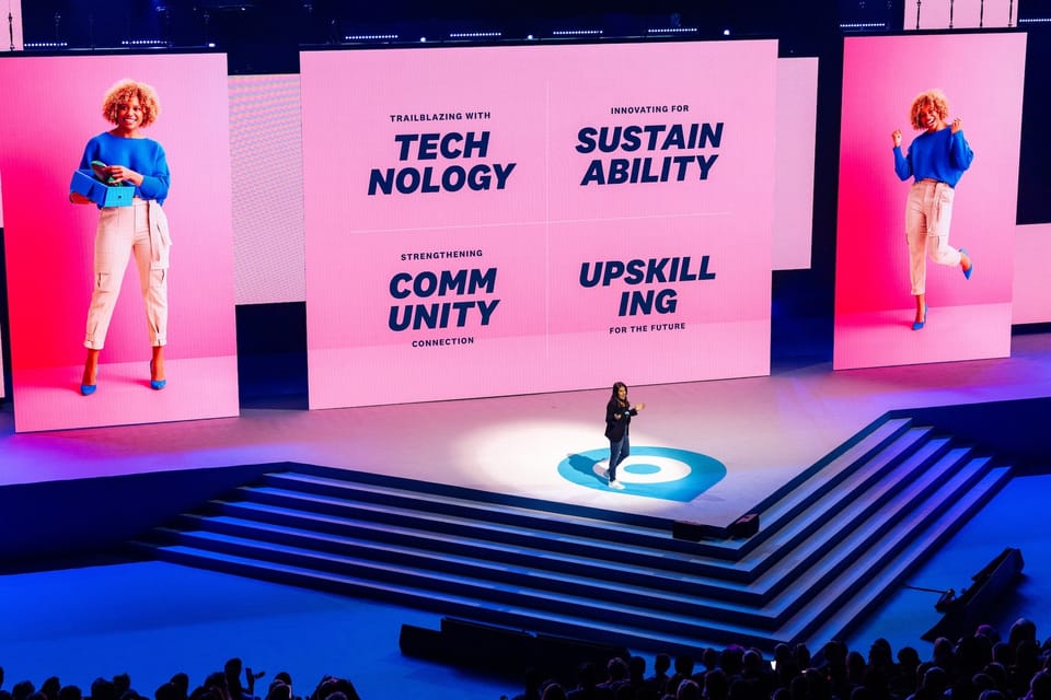 A speaker on stage at Xerocon