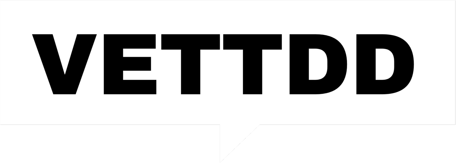 vettdd.com Logo - White and Black